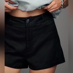 NWT The Ettie Shorts by Maeve: Pitched Linen Edition Black SZ 28,30,31